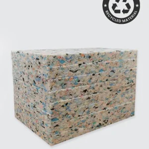 Yoga Studio 1''' Inch Chip Foam Half Yoga Block (8 Pack)