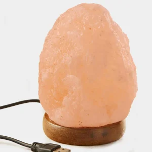 Yoga Studio Natural Himalayan Salt Lamp - USB Colour Changing (1kg)