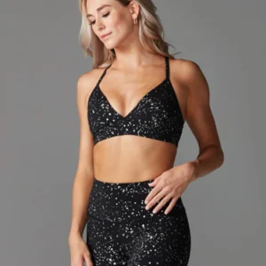 Tavi Adjustable Studio Women's Sports Bra - Ebony Glimmer