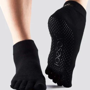 Chaussettes de yoga ToeSox à la cheville et bout complet pour femmes