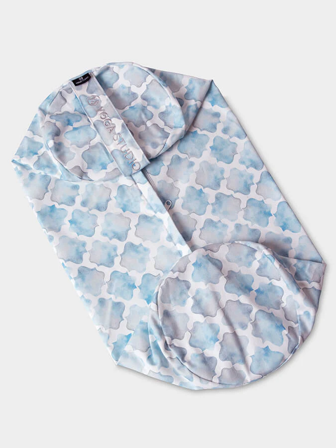 Yoga Studio Replacement Round Abstract Bolster Outer Cushion Cover – Image 2