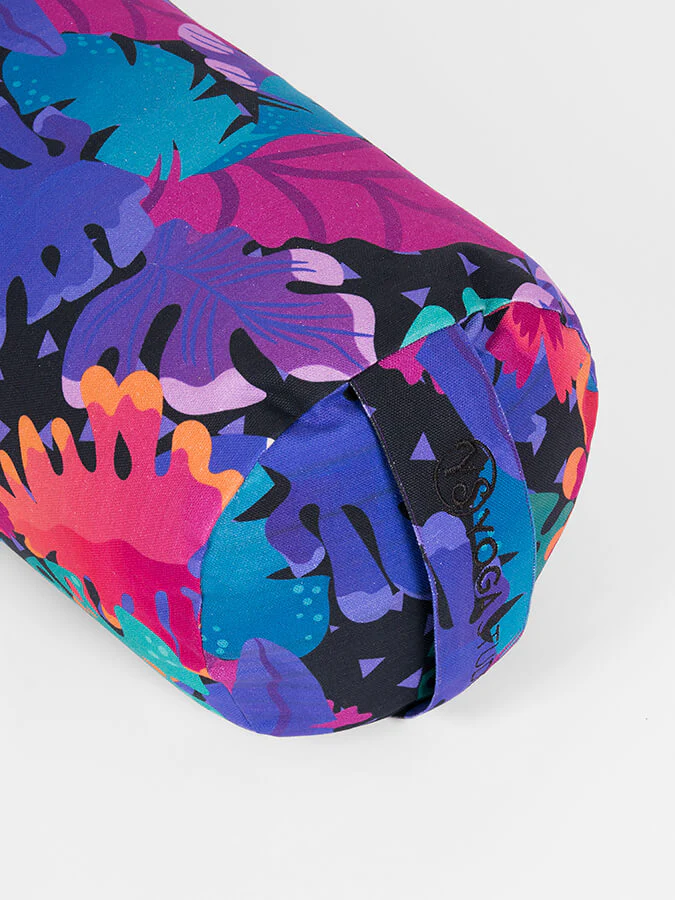 Yoga Studio Bolster biologique de sarrasin Designed - Collection Floral – Image 3