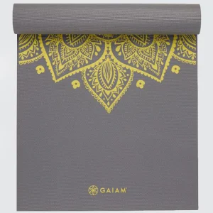 Gaiam Premium Citron Sundial Yoga Mat 6mm