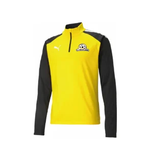 Sweat 1/4 zip TeamLiga Jaune