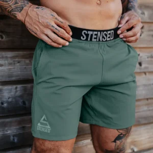 Short STRETCH Green STENSED