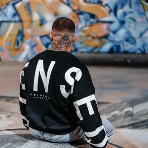 Jumper Oversize Unisexe STENSED Black