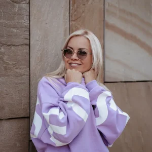 Jumper Oversize Unisexe STENSED Lilac