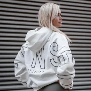 HOODIE Oversize Unisexe STENSED White