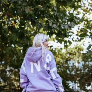 HOODIE Oversize Unisexe STENSED Lilac