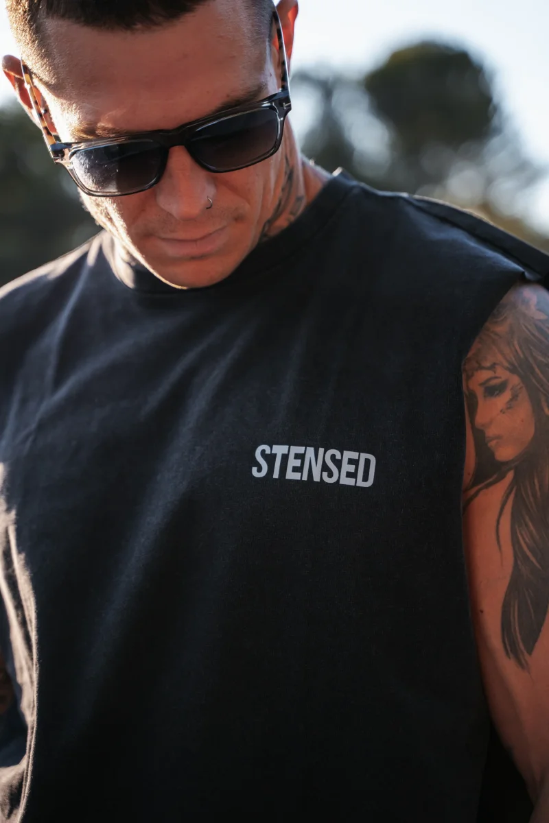Tank Vintage Black STENSED