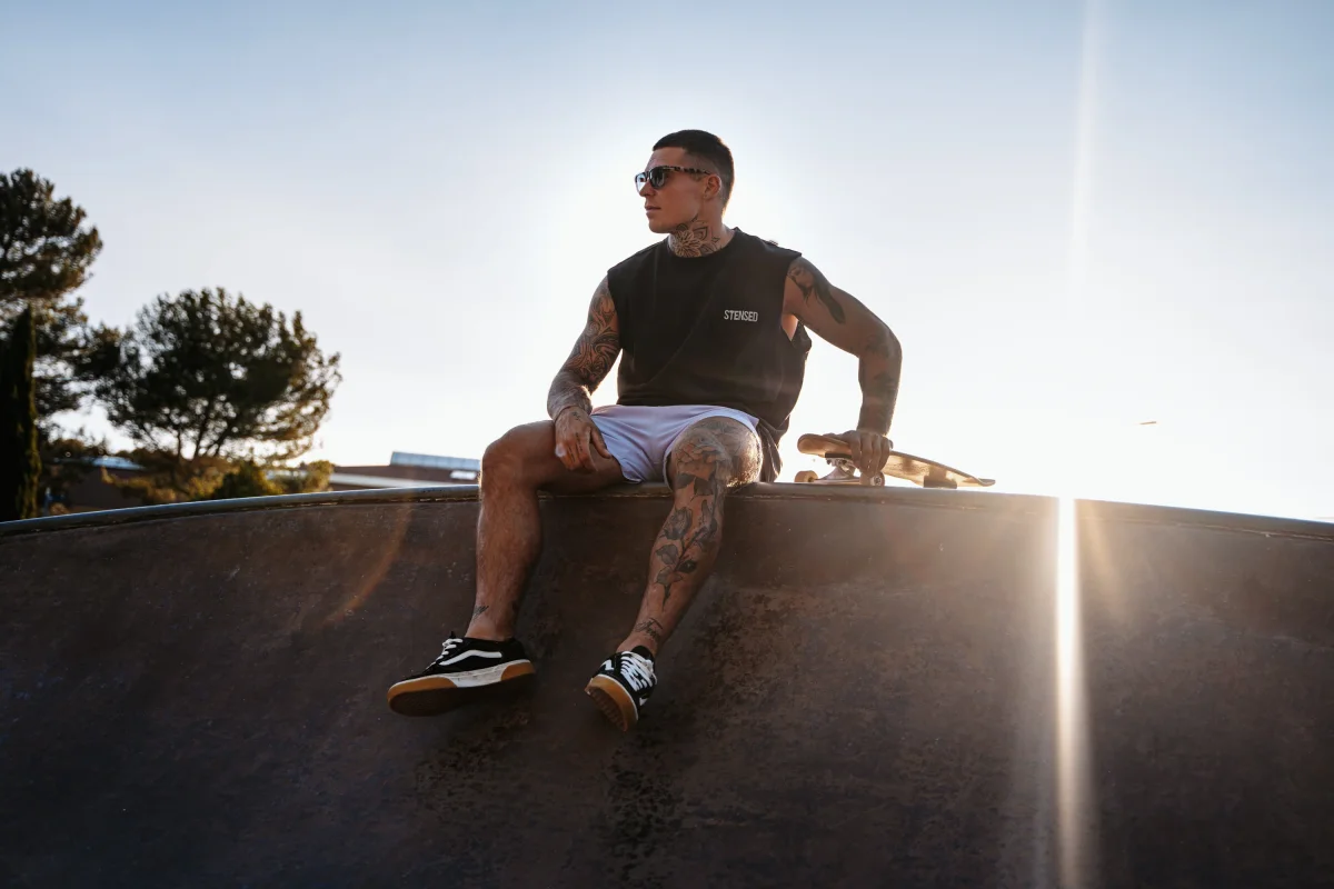 Tank Vintage Black STENSED – Image 4