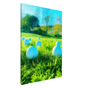 Vom Rough auf's Grün #2 | Golfbild | Canvas 100cm x 70cm