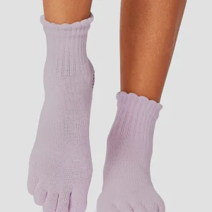 ToeSox Melody Scallop Full Toe Yoga Socks