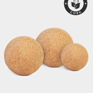 Yoga Studio Cork Unbranded Massage Ball Set of 3 - 4cm, 2 x 6cm