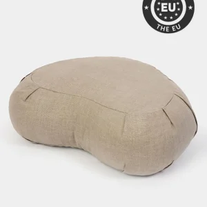 Yoga Studio EU Organic Buckwheat Zafu Crescent Linen Cushion