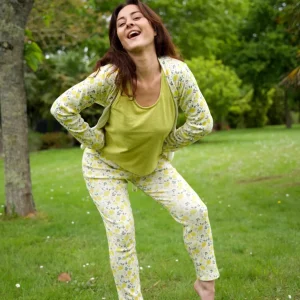 Kimono Pyjama FAUVETTE Motif les Citrons