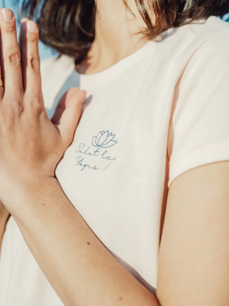 T-shirt PÉLICAN Rose Pétale Salut les Yogis – Image 4