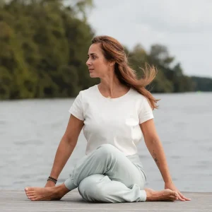 T-shirt PÉLICAN BIO Blanc Cassé