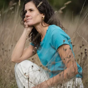 T-shirt PÉLICAN BIO Bleu Turquoise