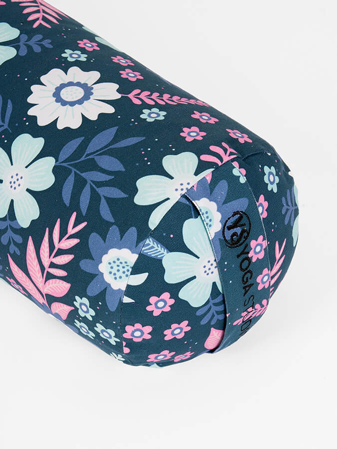 Yoga Studio Bolster biologique de sarrasin Designed - Collection Floral – Image 7