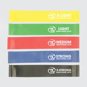 Mini bande de résistance de yoga boucle - Ensemble de 5