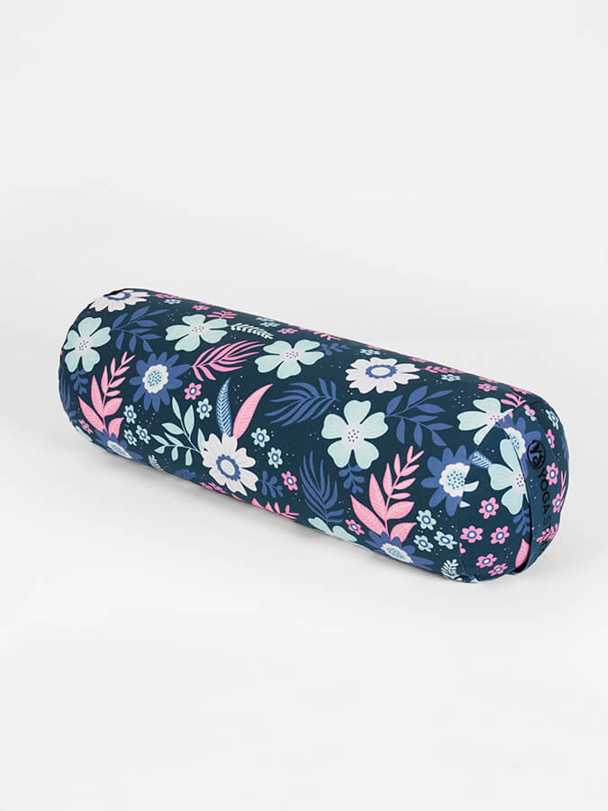 Yoga Studio Bolster biologique de sarrasin Designed - Collection Floral – Image 6