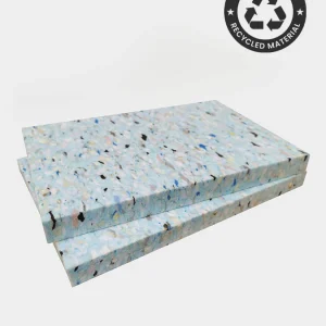 Yoga Studio 1''' Inch Chip Foam Half Yoga Block (Twin Pack)