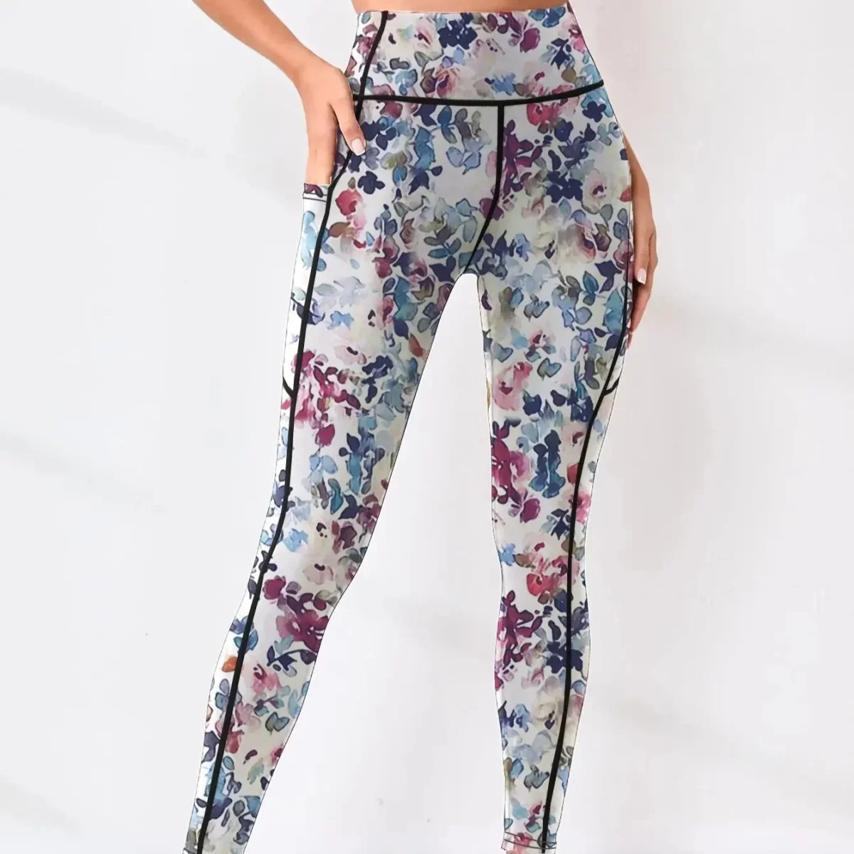 Legging Sport Femme Gainant | Motif Floral – Image 3
