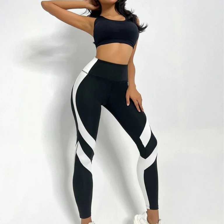 Legging Taille Haute | Bicolore