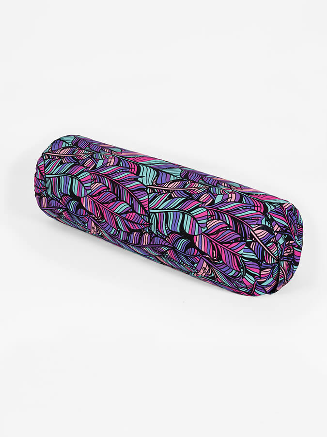 Yoga Studio Bolster biologique de sarrasin Designed - Collection Floral – Image 9