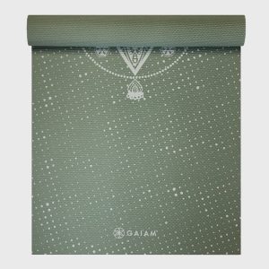 Gaiam Celestial Green Yoga Mat 5mm