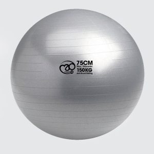 Balle de Yoga Mad avec pompe 75cm - Argent