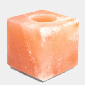 Yoga Studio Himalayan Salt Tealight Candle Holder - Square