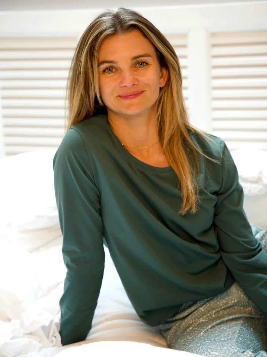 T-shirt Manches Longues Pyjama PERDRIX Vert Forêt – Image 7