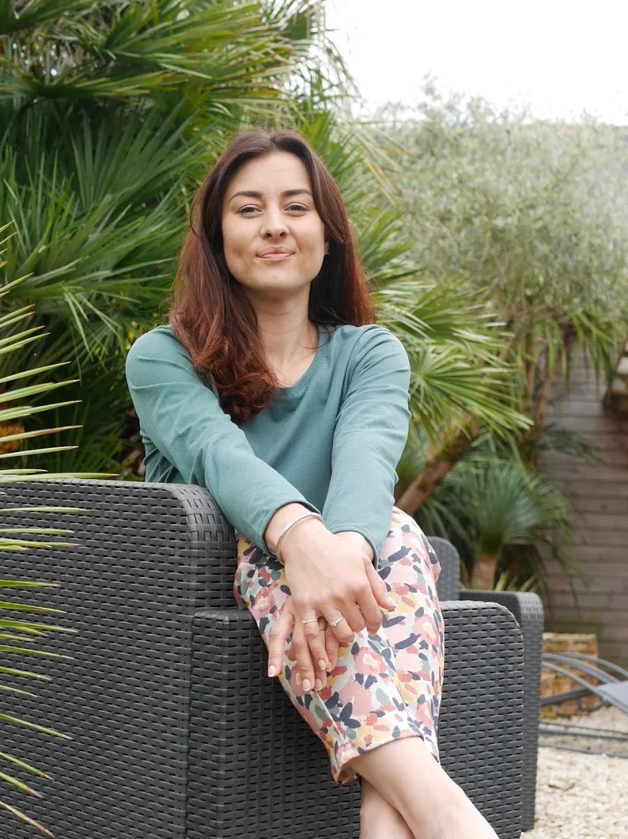 T-shirt Manches Longues Pyjama PERDRIX Vert Forêt – Image 2