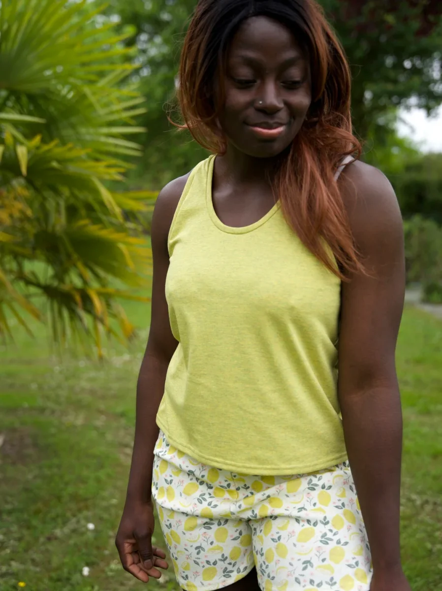 Débardeur Pyjama ROSSIGNOL Jaune Citron – Image 3