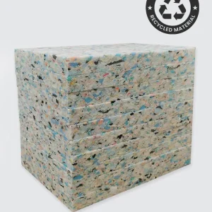 Yoga Studio 1''' Inch Chip Foam Half Yoga Block (10 Pack)