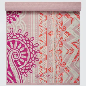 Gaiam Bohemian Rose Tapis de Yoga 4mm