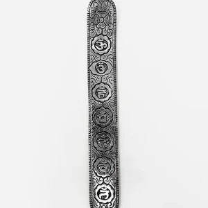 Namaste Metal Embossed Incense Holder - Symbols
